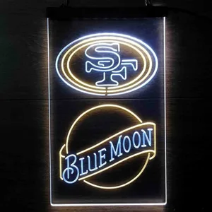San Francisco 49ers Blue Moon Neon-Like LED Sign