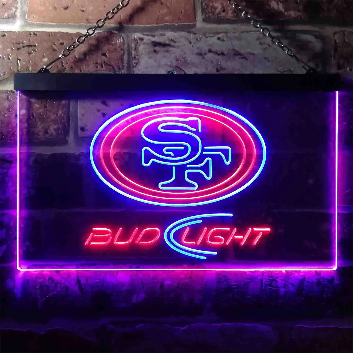 San Francisco 49ers Bud Light Neon-Like LED Sign