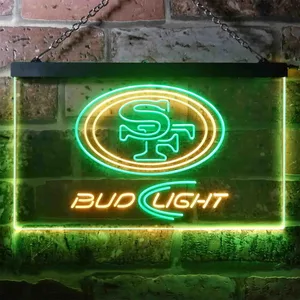 San Francisco 49ers Bud Light Neon-Like LED Sign