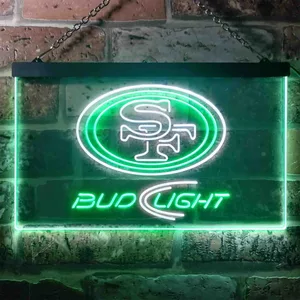 San Francisco 49ers Bud Light Neon-Like LED Sign