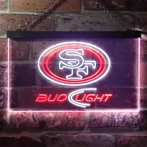 San Francisco 49ers Bud Light Neon-Like LED Sign