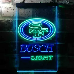 San Francisco 49ers Busch Light Neon-Like LED Sign