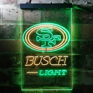 San Francisco 49ers Busch Light Neon-Like LED Sign