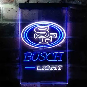 San Francisco 49ers Busch Light Neon-Like LED Sign