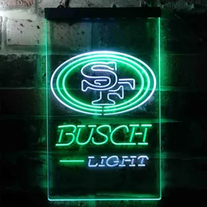 San Francisco 49ers Busch Light Neon-Like LED Sign