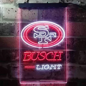 San Francisco 49ers Busch Light Neon-Like LED Sign