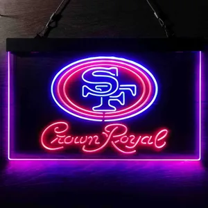 San Francisco 49ers Crown Royal Neon-Like LED Sign