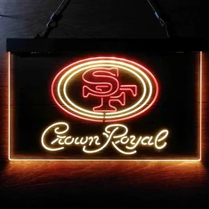 San Francisco 49ers Crown Royal Neon-Like LED Sign