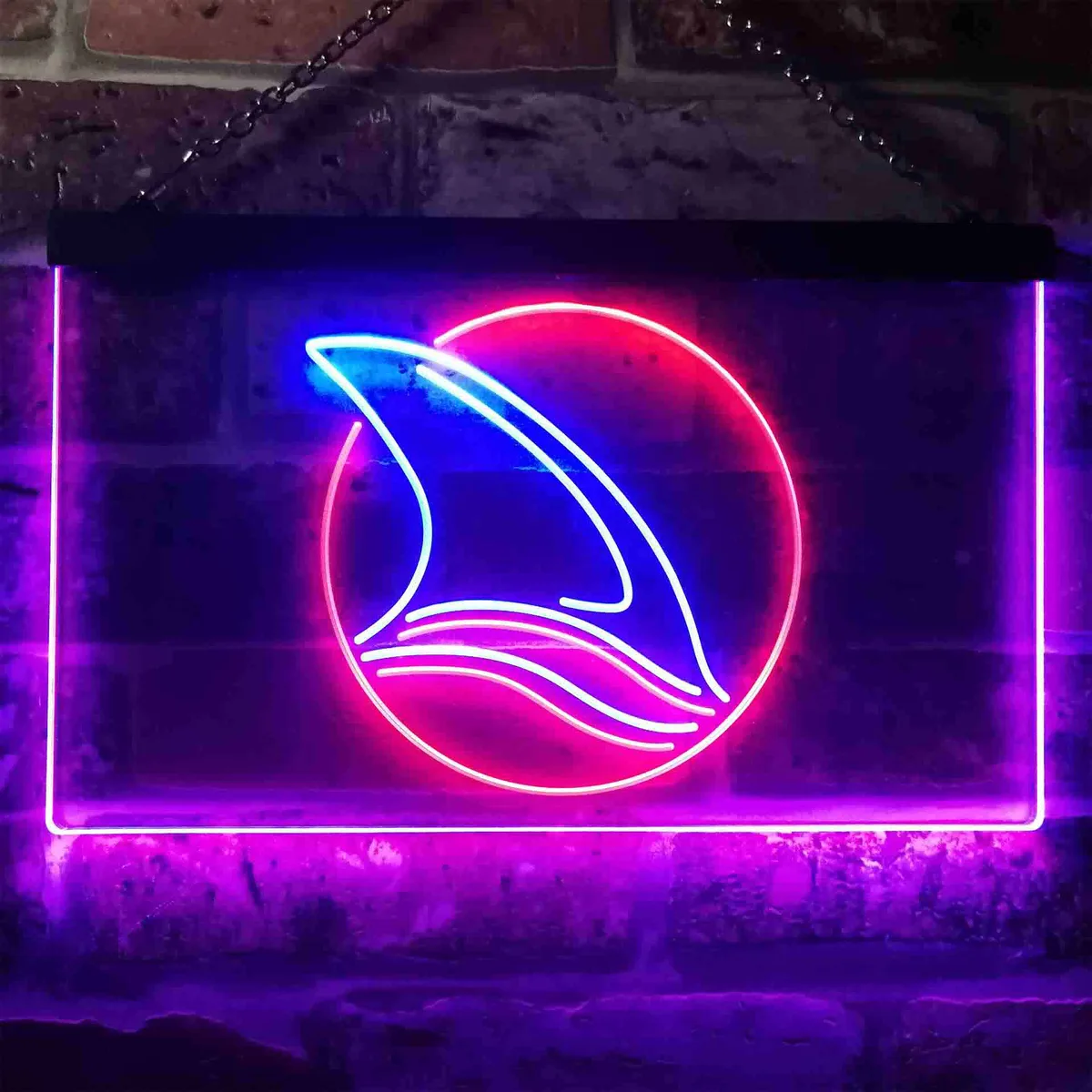 San Jose Sharks Fin 2 Neon-Like LED Sign