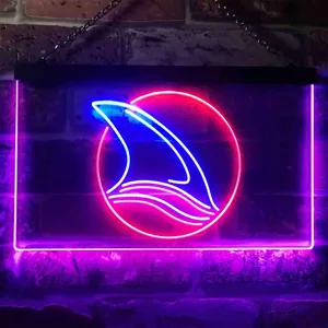 San Jose Sharks Fin 2 Neon-Like LED Sign