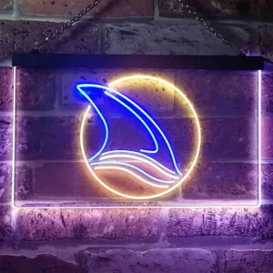 San Jose Sharks Fin 2 Neon-Like LED Sign