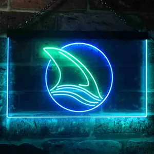 San Jose Sharks Fin 2 Neon-Like LED Sign
