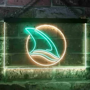 San Jose Sharks Fin 2 Neon-Like LED Sign