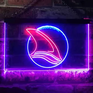 San Jose Sharks Fin 2 Neon-Like LED Sign