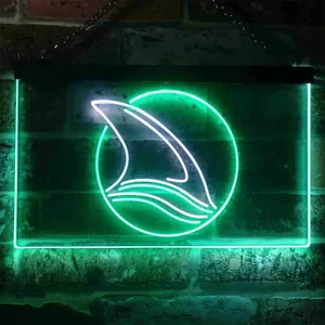 San Jose Sharks Fin 2 Neon-Like LED Sign