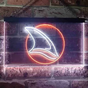 San Jose Sharks Fin 2 Neon-Like LED Sign