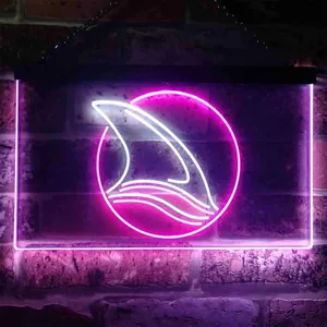 San Jose Sharks Fin 2 Neon-Like LED Sign