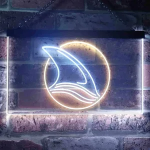 San Jose Sharks Fin 2 Neon-Like LED Sign