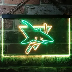 San Jose Sharks Logo 1 Neon-Like LED Sign