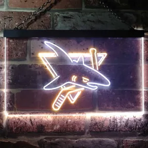 San Jose Sharks Logo 1 Neon-Like LED Sign