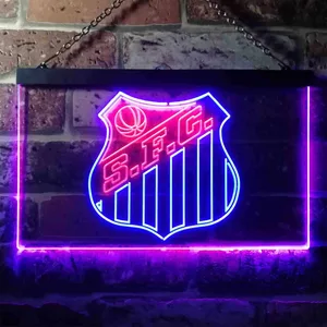 Santos Futebol Clube Logo Neon-Like LED Sign