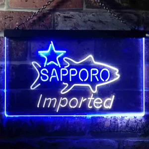 Sapporo Premium Beer - Fish Star Neon-Like LED Sign