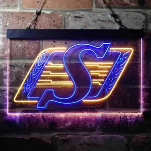 Saskatchewan Roughriders Logo Neon-Like LED Sign