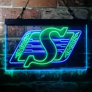 Saskatchewan Roughriders Logo Neon-Like LED Sign