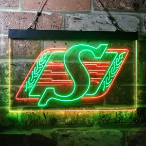 Saskatchewan Roughriders Logo Neon-Like LED Sign