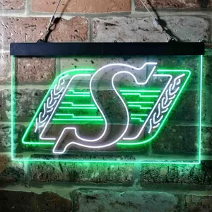 Saskatchewan Roughriders Logo Neon-Like LED Sign