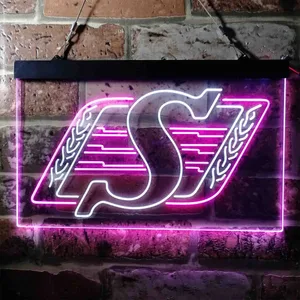 Saskatchewan Roughriders Logo Neon-Like LED Sign