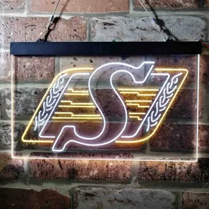 Saskatchewan Roughriders Logo Neon-Like LED Sign
