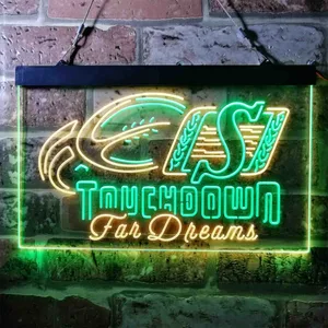 Saskatchewan Roughriders Touchdown for Dreams Neon-Like LED Sign