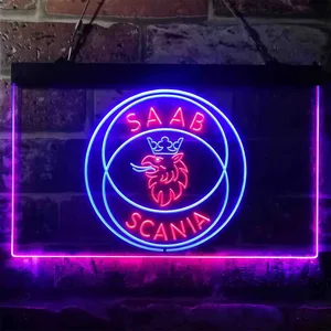 Scania Saab Neon-Like LED Sign