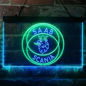 Scania Saab Neon-Like LED Sign