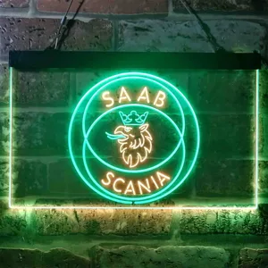Scania Saab Neon-Like LED Sign