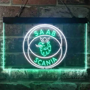 Scania Saab Neon-Like LED Sign