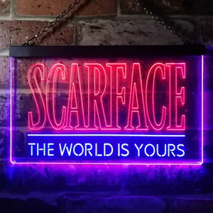 Scarface The World Is Yours Neon-Like LED Sign