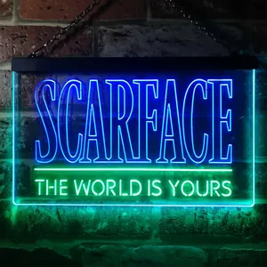 Scarface The World Is Yours Neon-Like LED Sign
