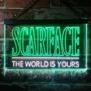 Scarface The World Is Yours Neon-Like LED Sign