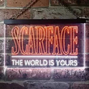 Scarface The World Is Yours Neon-Like LED Sign