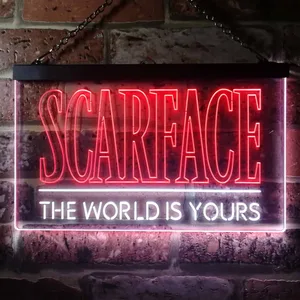 Scarface The World Is Yours Neon-Like LED Sign