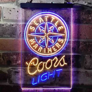Seattle Mariners Coors Light Neon-Like LED Sign