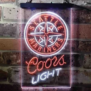 Seattle Mariners Coors Light Neon-Like LED Sign