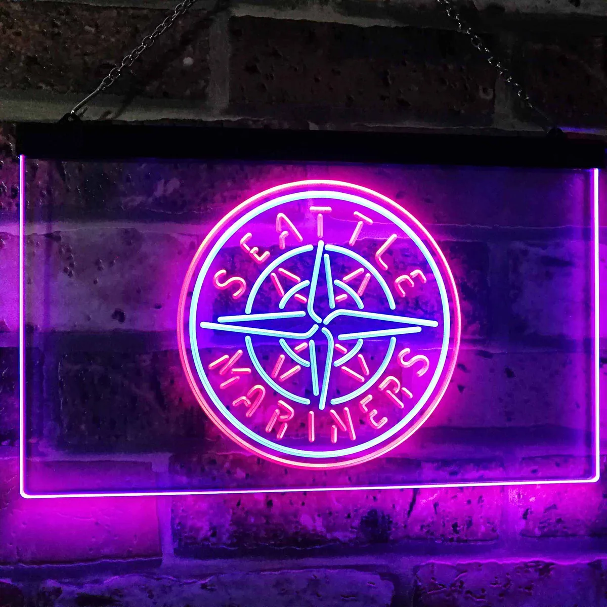 Seattle Mariners Logo 1 Neon-Like LED Sign