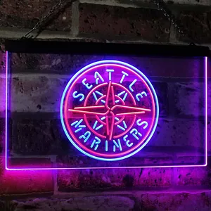Seattle Mariners Logo 1 Neon-Like LED Sign
