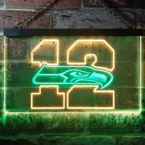 Seattle Seahawks 12th man Neon-Like LED Sign