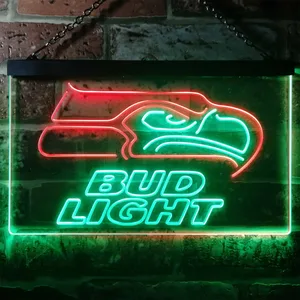 Seattle Seahawks Bud Light Neon-Like LED Sign
