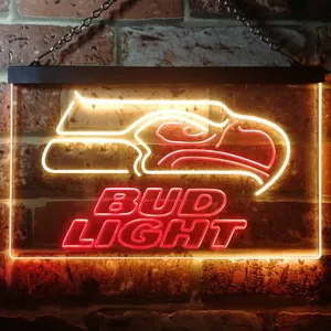 Seattle Seahawks Bud Light Neon-Like LED Sign