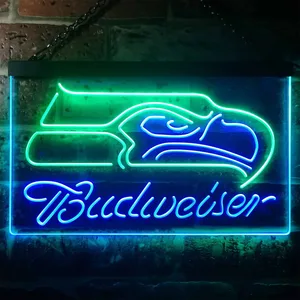 Seattle Seahawks Budweiser Neon-Like LED Sign